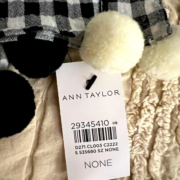 ANN TAYLOR - Black & White Gingham - checked Scarf 🧣 - Picture 3 of 4